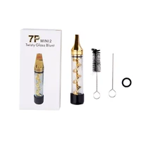 

Twisty glass blunt 7p mini 2 flat mouthpiece dry herb vape pen with cheap price