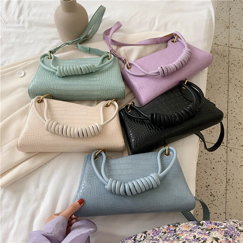 

New arrivals stone pattern women shoulder string handbags ladies PU leather korean purse, 5 colors