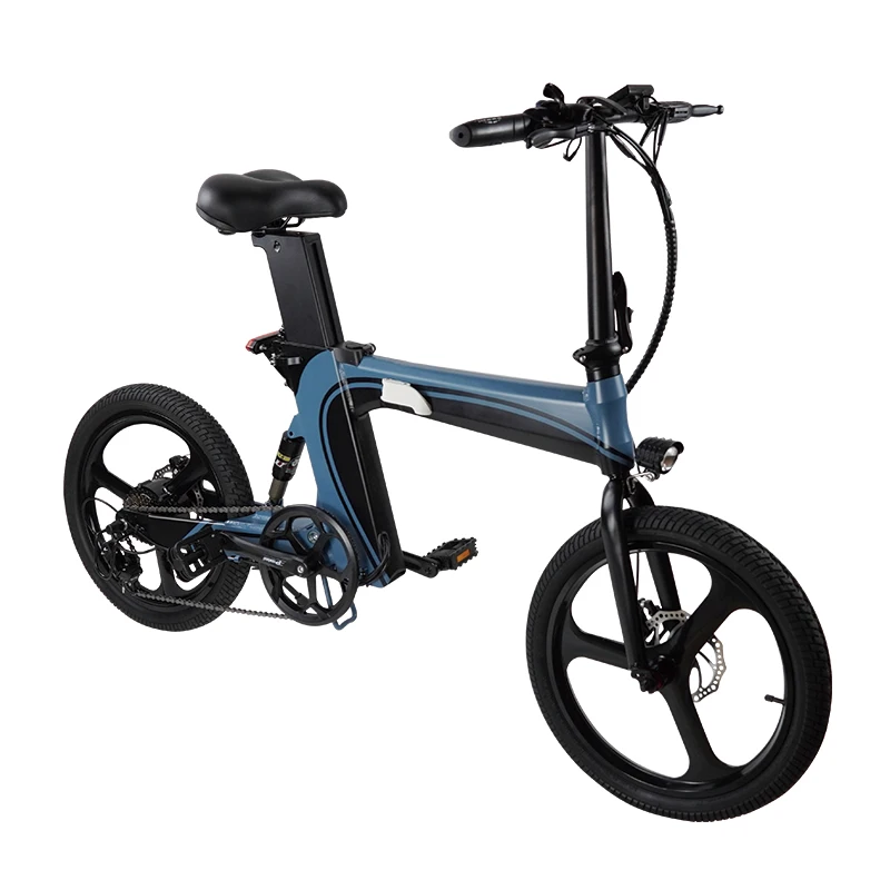 

Lithium battery of 20 inch aluminum alloy electric accelerator folding bicycle all in one wheelset power electric vehicle, Black red blue white