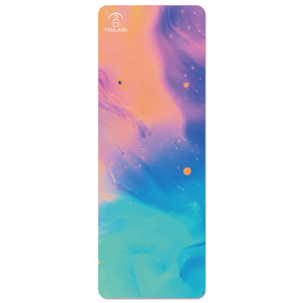 

Foldable Natural Rubber Vegan Suede Yoga Mat Supports Custom Size And Logo