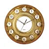 2018wall clocks plastic quartz type Indian golden export items clock retro wall clock