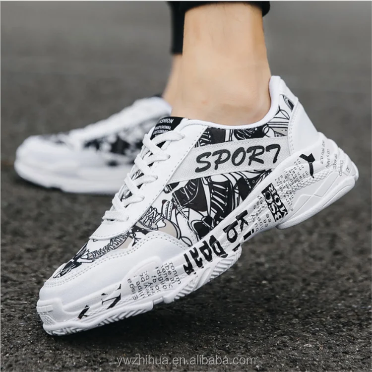 

Men's casual sports shoes boy's breathable sneakers, White , red , black