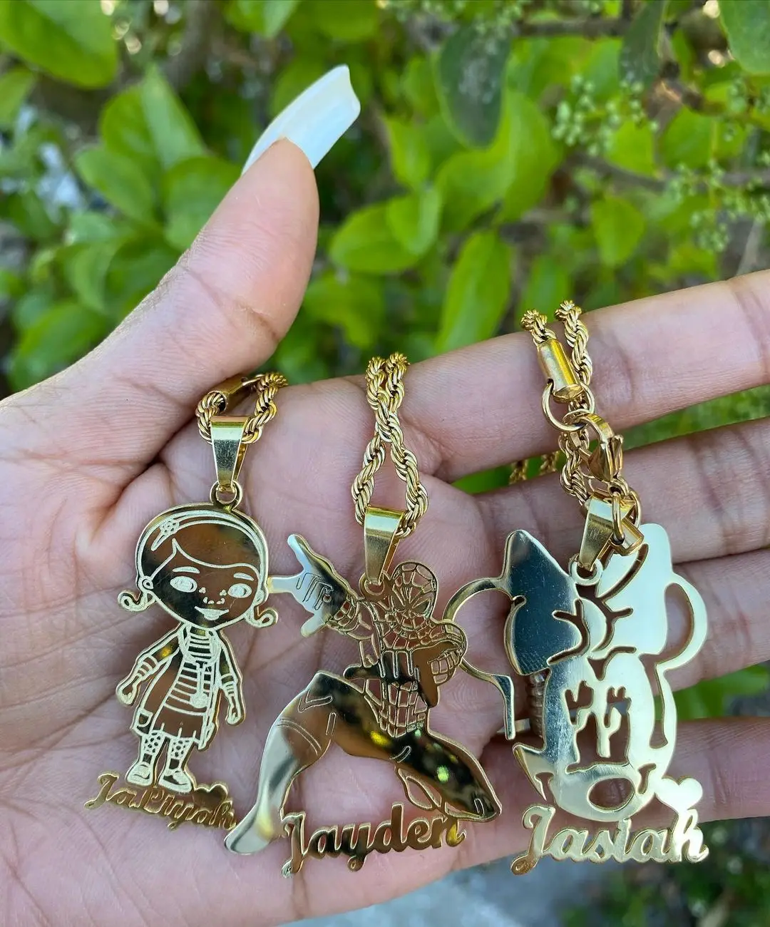 

Cute cartoon children and girls amusement park innocent animals custom necklace jewelry gifts