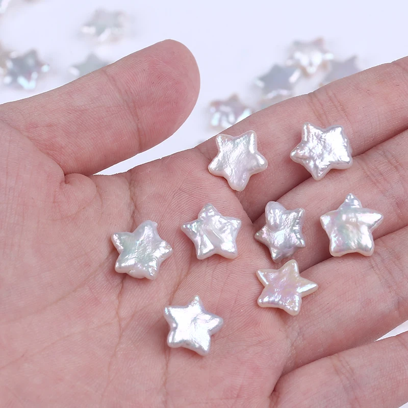 

12mm Natural five star shape freshwater pearl beads irregular, Any color