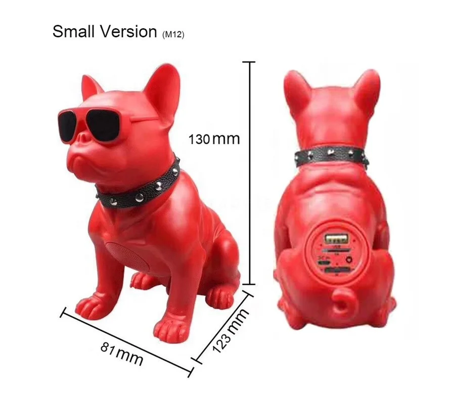 New Mini USB Subwoofer Theatre Bluetooth Speaker Wireless Creative Bulldog Dog Bluetooth audio Outdoor - ANKUX.COM