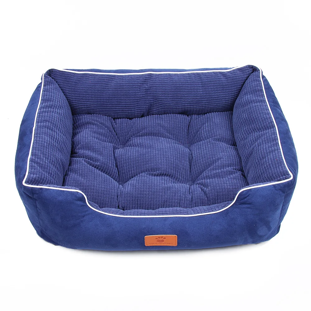 

All Weather Dual Use Double Sided Pet Beds & Accessories Breathable Dog Sofa Bed Dog Nest Large Rectangle Pet Beds, Red, blue, brown