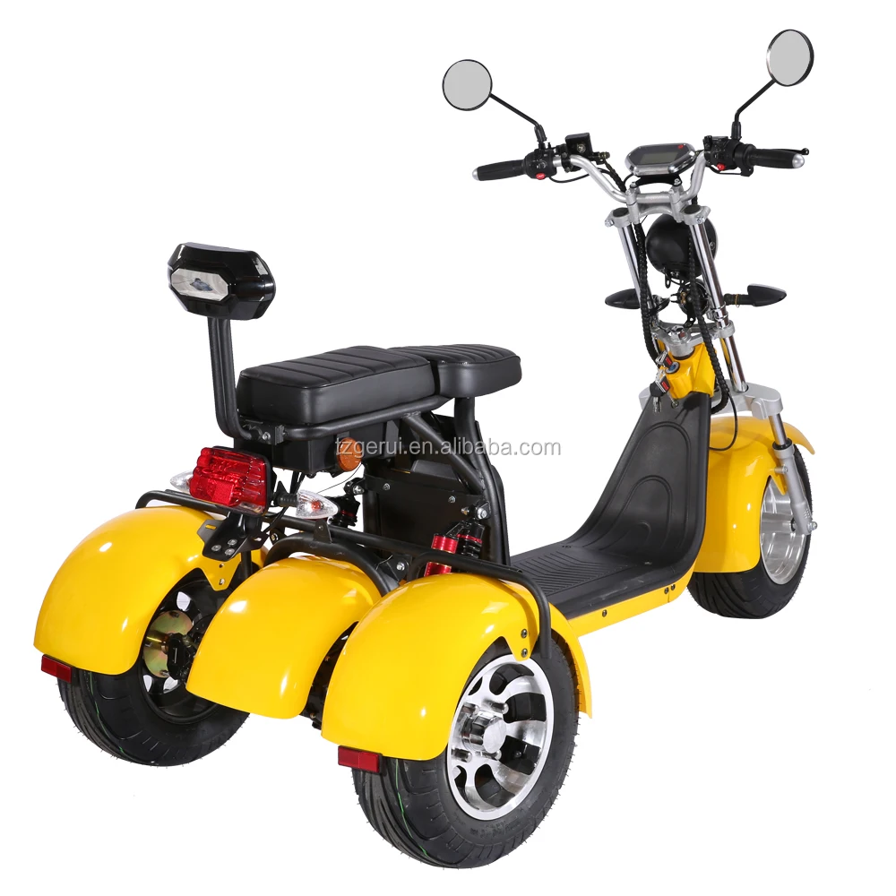 Coc 1500w 2000w Eec City Coco Three Wheels Electric Trike Tricycles