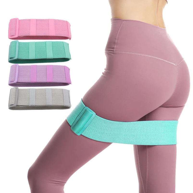 

Home Workout Fabric Non Slip 3 Levels Resistance Adjustable Hip Booty Glute Bands