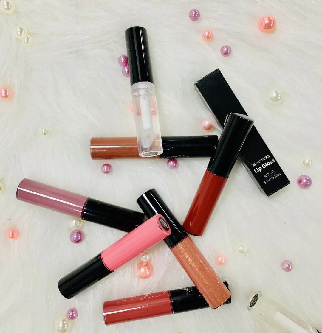 
No Brand wholesale vegan matte lipgloss private label glossy lipgloss organic clear nude lip gloss 