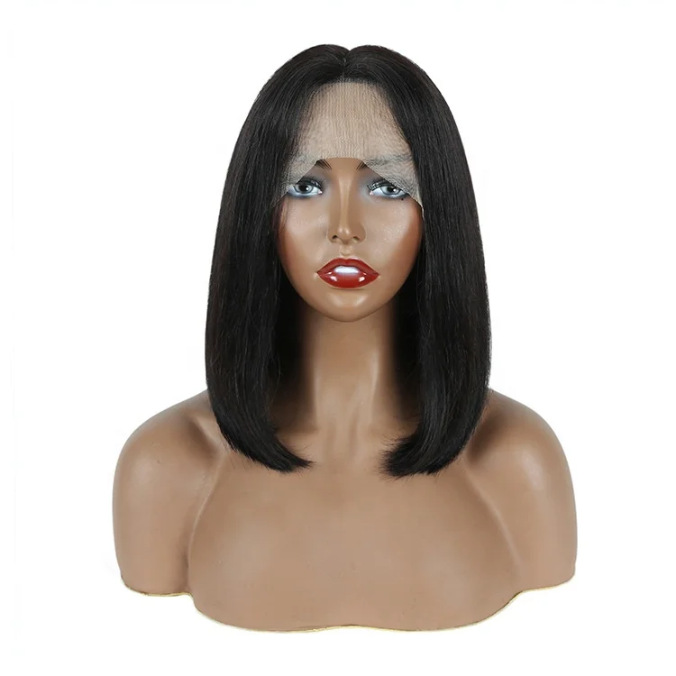 

Silky Straight Bob Wig Human Hair, Swiss Lace Short Human Hair Wigs For Black Women, 8-16inches Brazilian Hair Bob Wigs