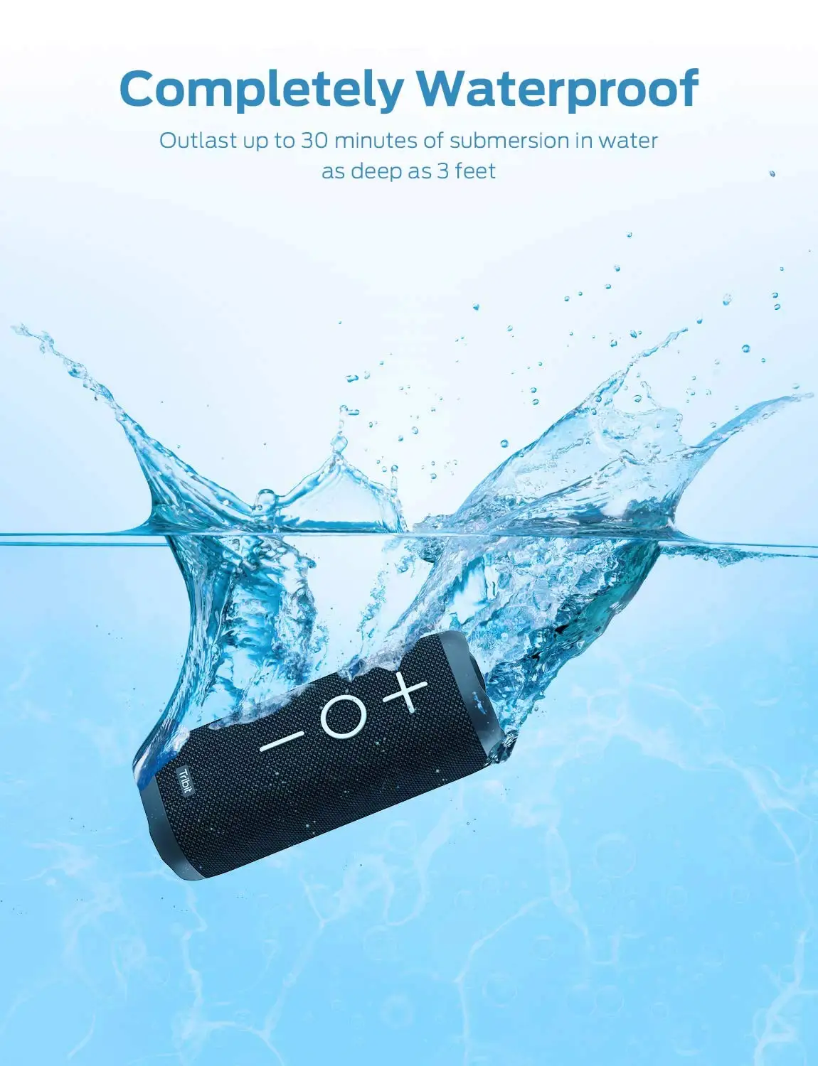 Tribit StormBox Bluetooth Speaker IPX7 Waterproof XBass Bluetooth Wireless Speaker - ANKUX.COM