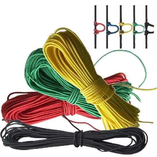 

6m Archery D Loop Ring Rope Compound Bow Shooting Release Bowstring Aid Release Rope For Hunting Shooting Practice Accessories, Black,blue,red,yellow,green