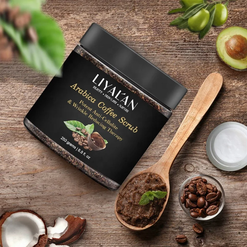 

custom logo Private label low moq natural vegan polishing coffee body scrub