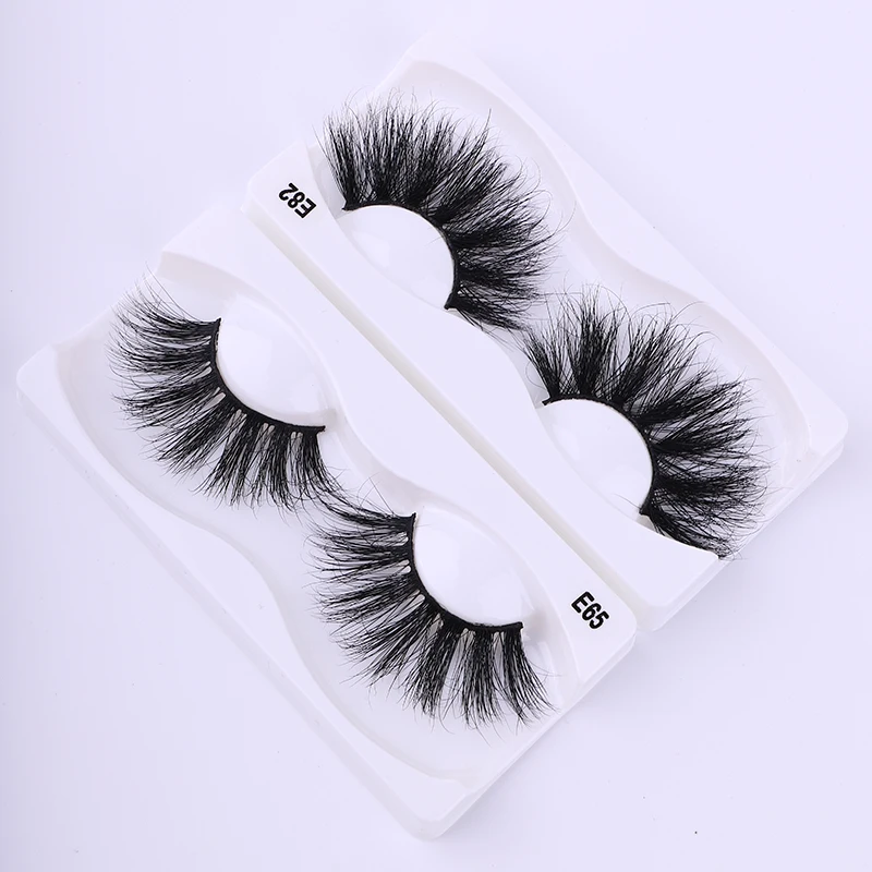 

25mm fluffy mink eyelash custom packaging box 3d mink lashes