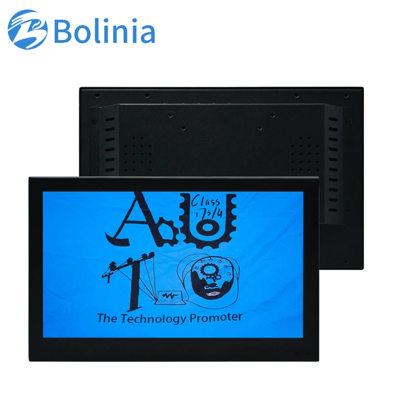 

15.6 inch Monitor Wall mount with IPS 1920*1080 VGA HD-MI Cable Embedded Metal Casing wall mounted for industrial