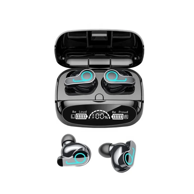 

Best selling wholesale gaming M32B TWS Wireless BT 5.1 Waterproof Stereo gamer Headset Headphone 2000mAh Charging Box With stand, Black