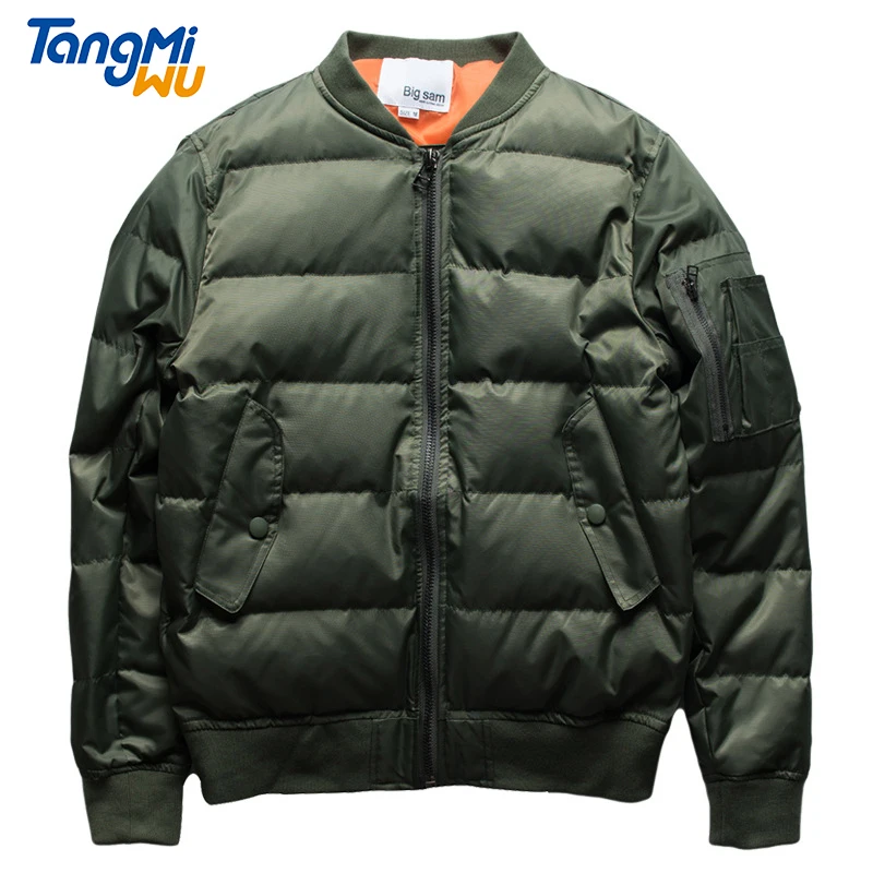 

TMW custom winter 2021 unisex jackets coat casual Thick chaqueta de invierno men Harrington bomber bubble puffer jacket