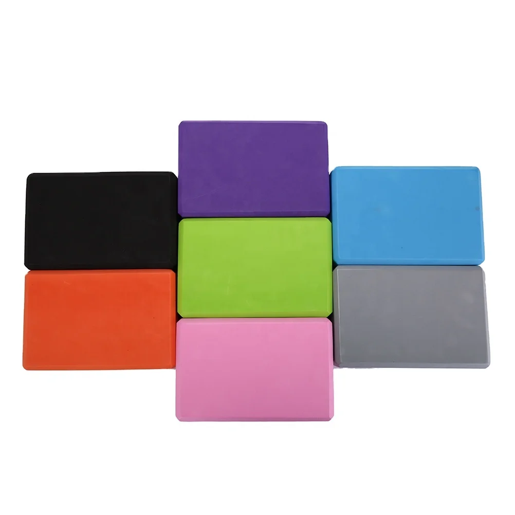 

TY EVA Foam Yoga Block Brick Pilates Body Shaping Health Training Sports Exercise Gym Workout Stretching Aid 7 Colors, Customized color