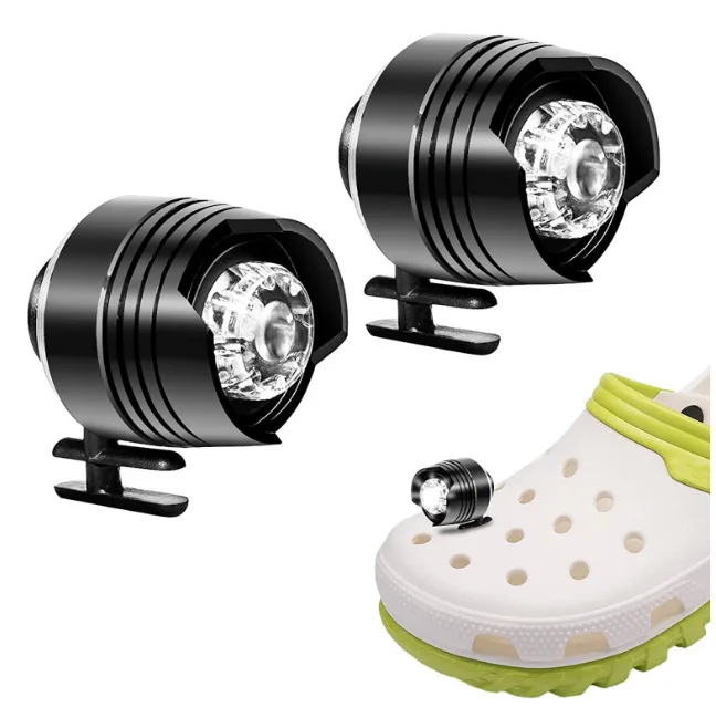 

2xPcs Headlights for Croc Small Lights for ClogsShoes Decoration Funny Shoe Accessories 2023 Newly Funny Gift for Christmas