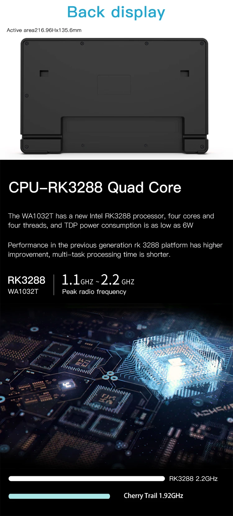 Meeting room digital signage 10 inch wall mount poe android tablet surrounding LED light with RFID / NFC