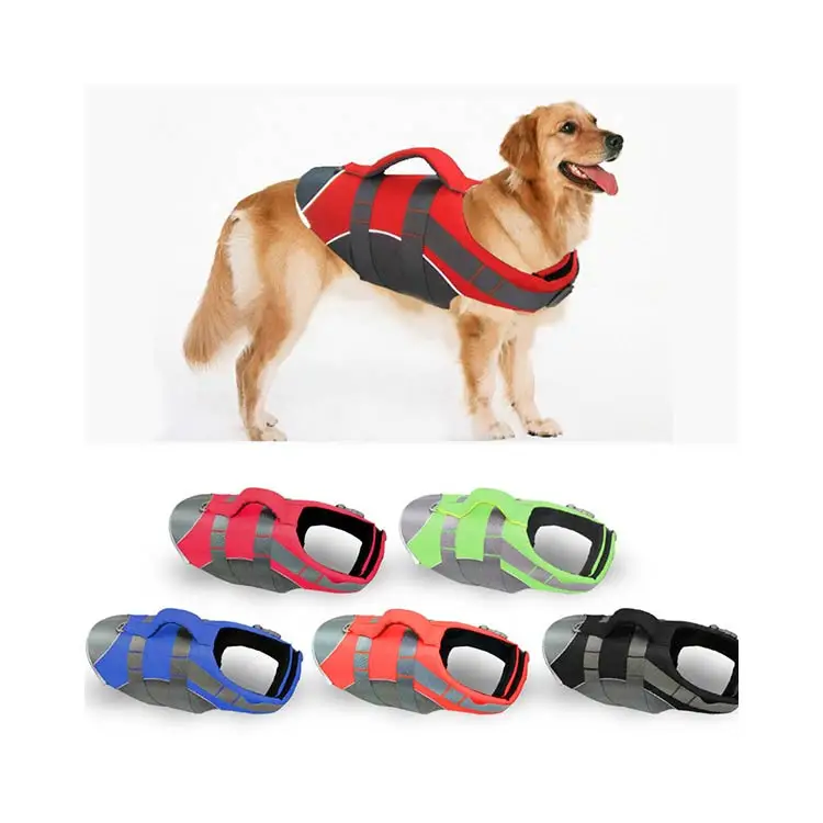 

Pet Dog Lifejacket Life Jackets For Large Medium Small Dogs Swimming Safe Boating Coat Dog Swim Protect Outwear, Blue,black,red,green,orange,custom color