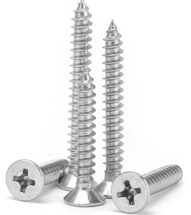 
Metric Cross recessed countersunk head self tapping screws 