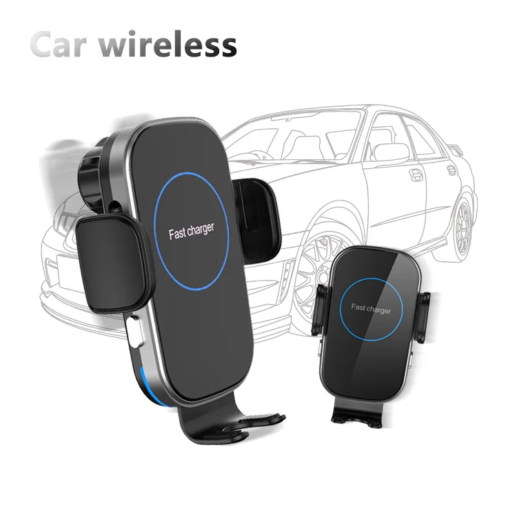 

Automatic Induction Qi Car Charger Stand Fast Wireless 15W Car Charger Charging For Iphone For Samsung For Mi