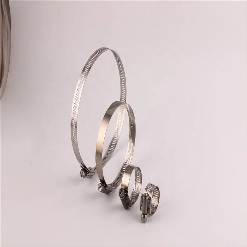 
High Torque Worm Drive single ring spring hose clamp 
