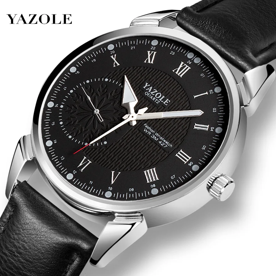 

Watches Men Fashion YAZOLE Men Quartz Watch Business Sport Steel Leather Wristwatch Reloj Hombre Relogio Masculino Luminous