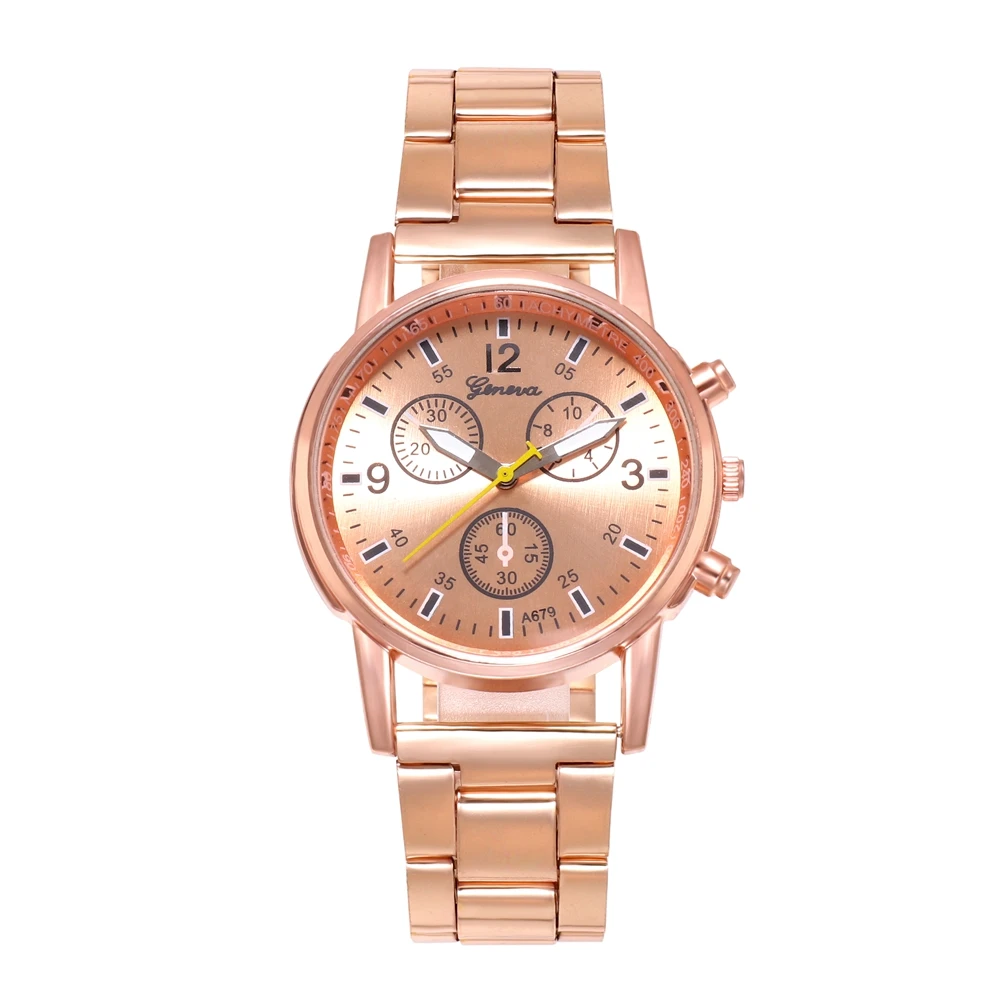 

In stock scale display steel band unisex fashion quartz watch, As picture
