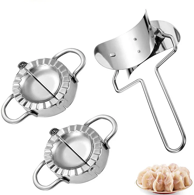 Stainless Steel Dumpling Skin Maker Molds Cutter Pie Ravioli Empanadas Press Mold For Kitchen Gadget