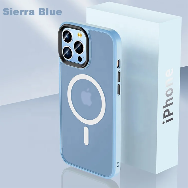 

Custom Stronger Adsorption Shockproof Matte Magnetic Cell Phone Case For iPhone 11 12 13 Pro Max, Mix colors