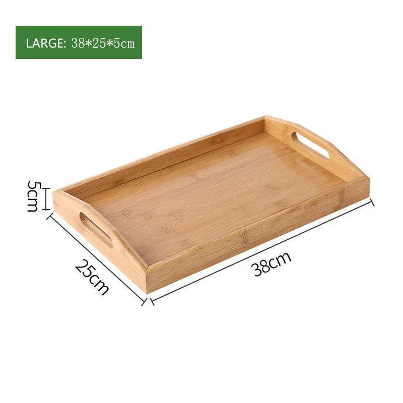 

Home Hotel Mulit Size Custom Food Or Drink Bamboo Serving Tray Lobby Serving China Tray