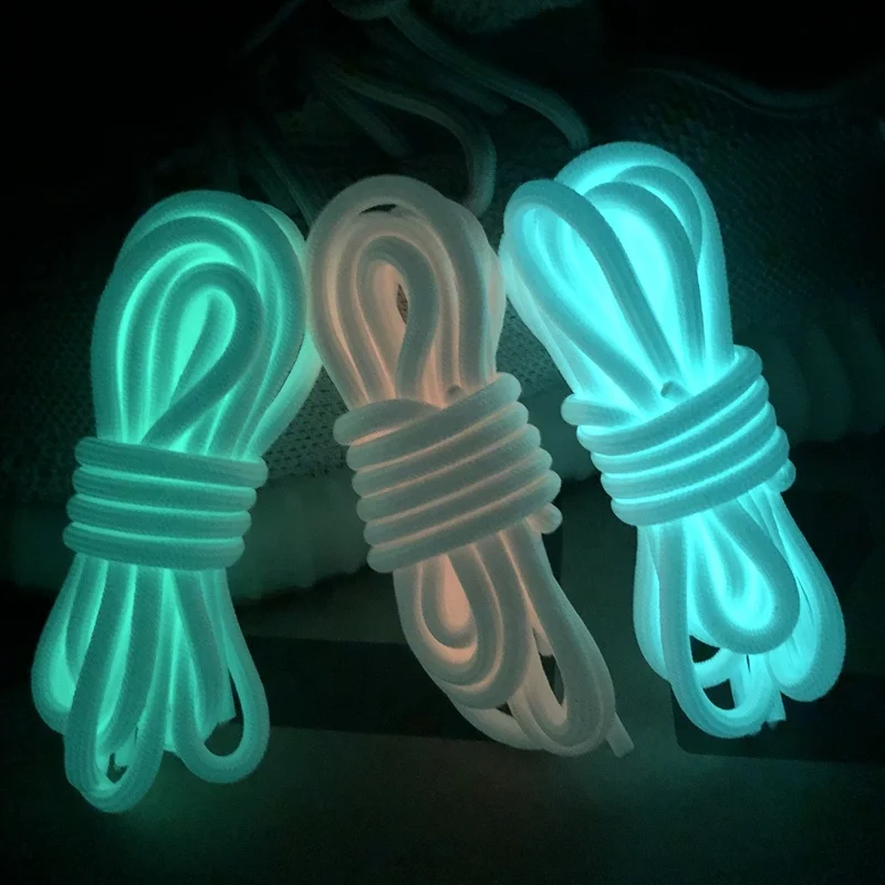 

Fashion Glow in the Dark Shoelace For Yeezy 350 Sneaker Polyester Round/Flat Lace, White, black , red or customized pantone