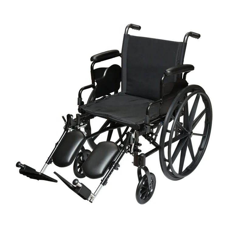 Height Adjustable Manual Wheelchair Steel Wheelchair Seat Width