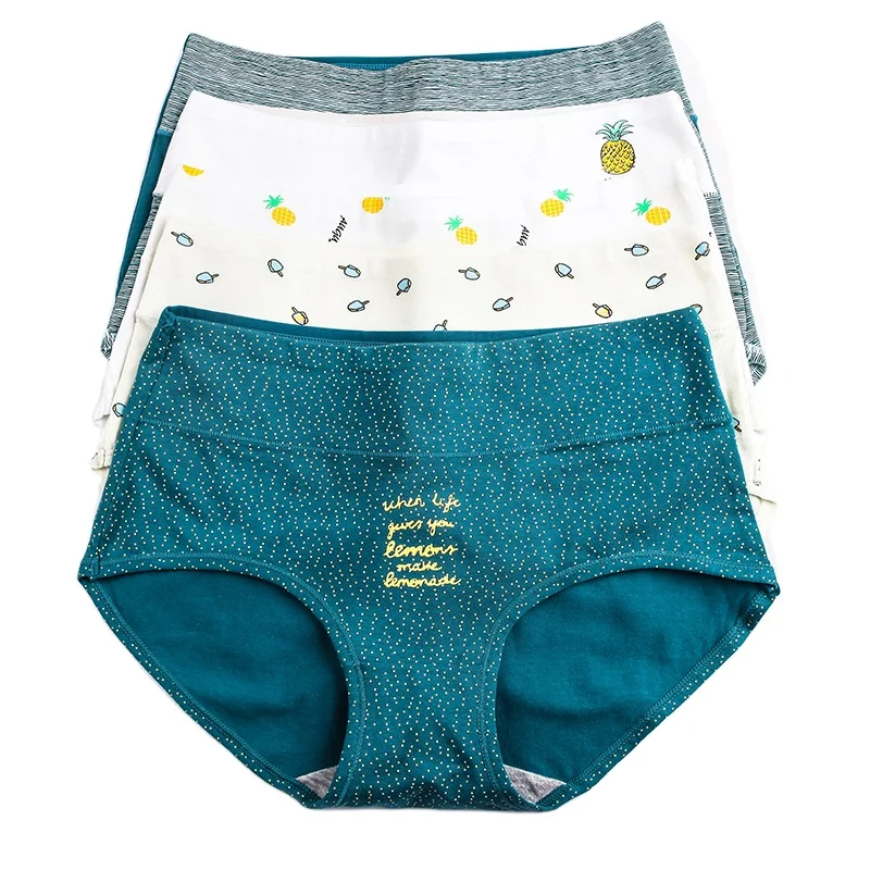 

Wholesale Slimming Breathable Cute Print Girls Seamless Briefs Female Sexy Lingerie High Waist Cotton Underwear Women Panties