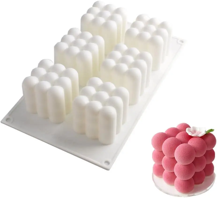 6 Cavities Magic Ball Silicone Molds Cake Decorating Tools Bakeware Dessert Mousse Mold Baking Cupcake Silicone Mousse Mold