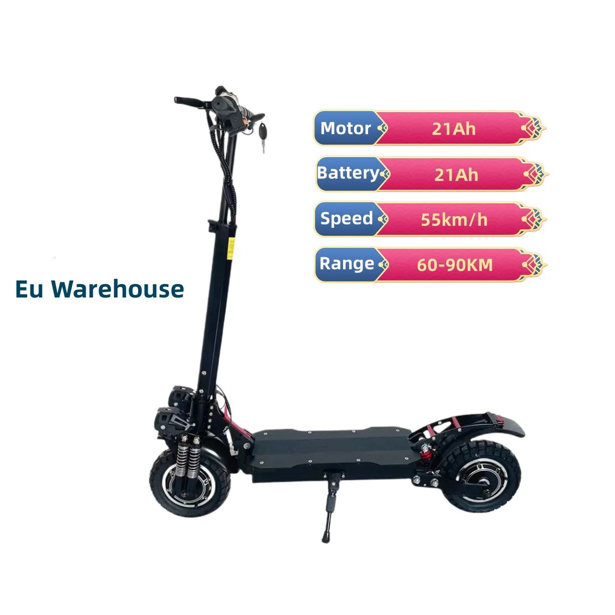

Hot selling Geofought x6 2 wheels self balancing 10inch 48V 21ah 1200W*2 Dual Motor EU stock 0 tax electric scooter for adult