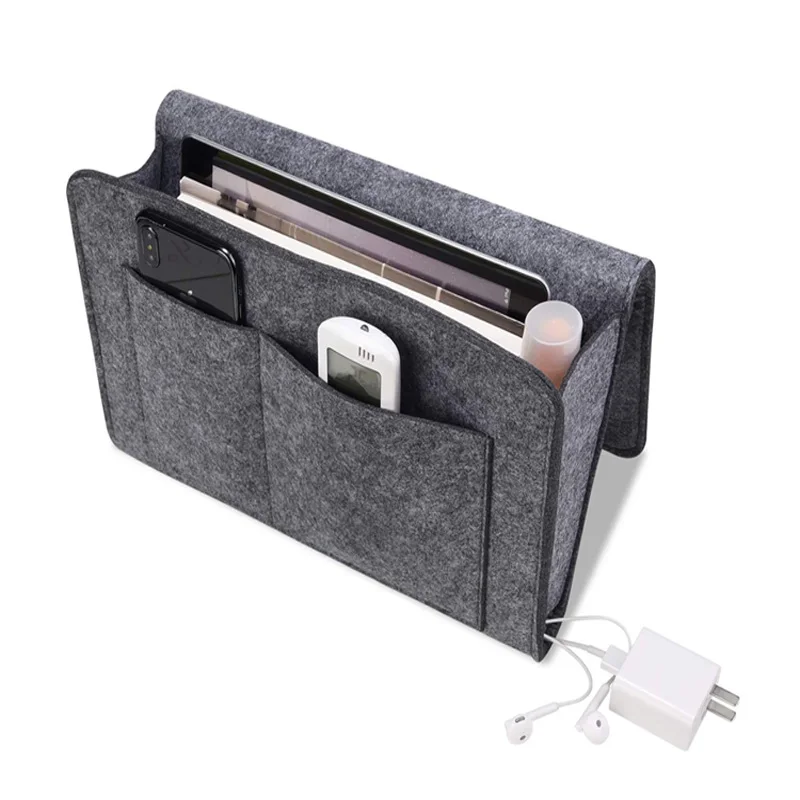 
Wholesale Durable Felt Accessories Storage Bed Organizer Bedside Caddy 