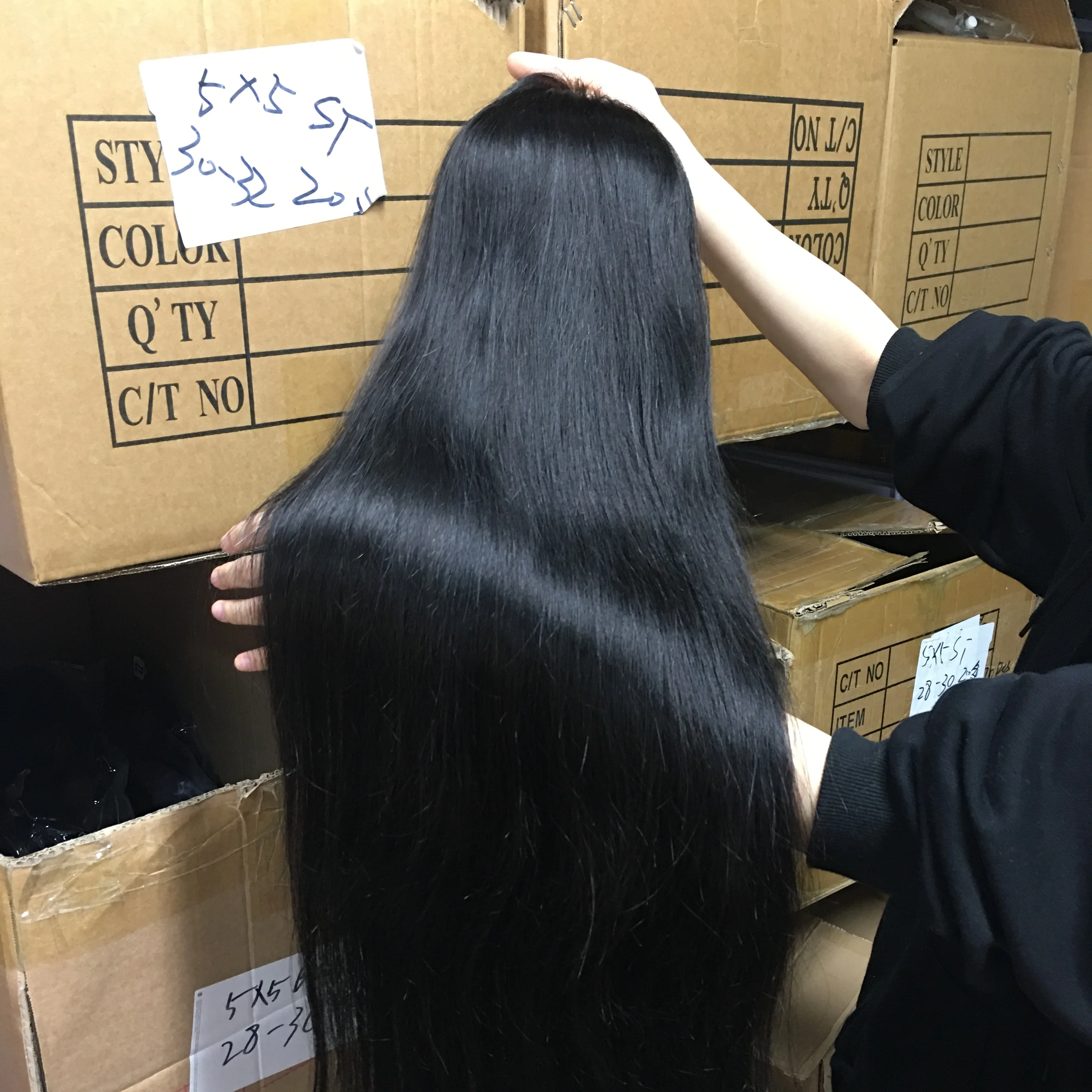 

40 inches Cuticle aligned cheap price silky straight top quality human wholesale price brazilian hair wigs