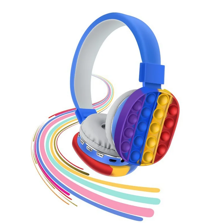 

Rainbow children kids boys girls headphone toy headphone