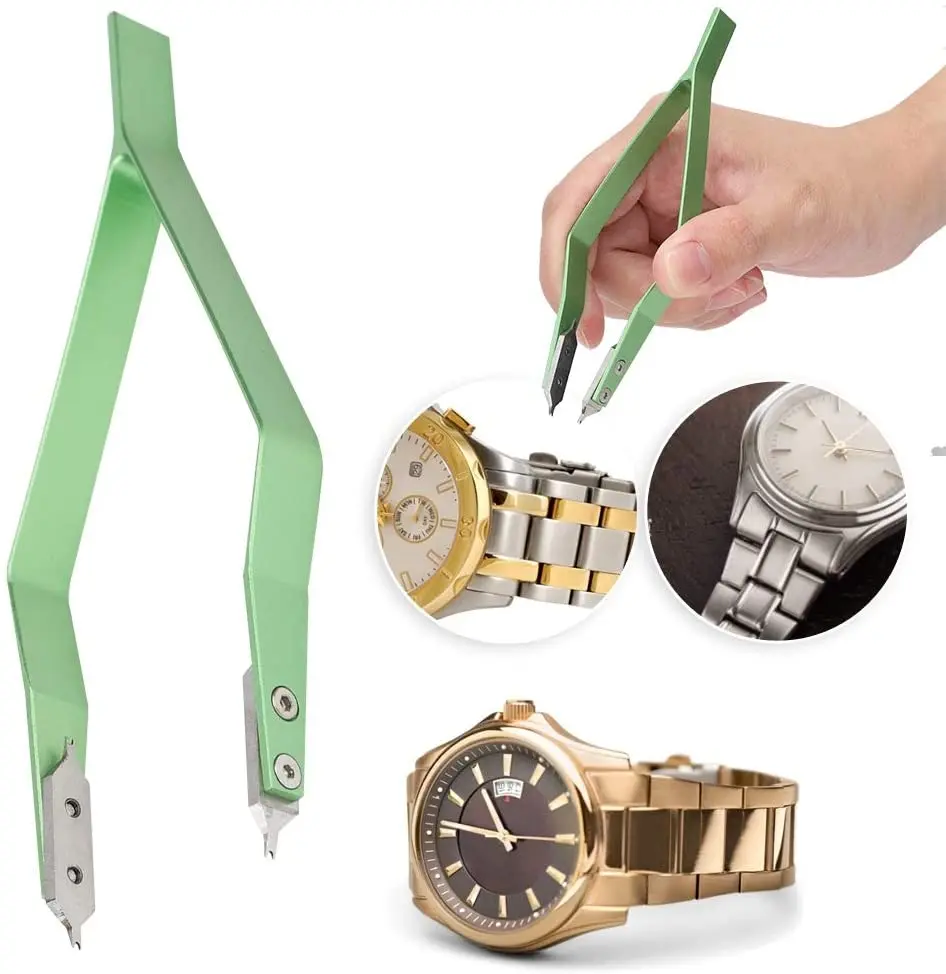 

Watch Luxury Stainless Steel V Shape Metal Spring Bar Tweezers, Blue, green, grey