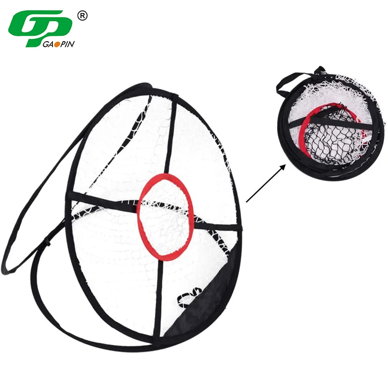 

Factory Hot Selling Golf Hitting Net Indoor Practice Custom Golf Practice Net Foldable Training Chipping Golf Net, Black+white