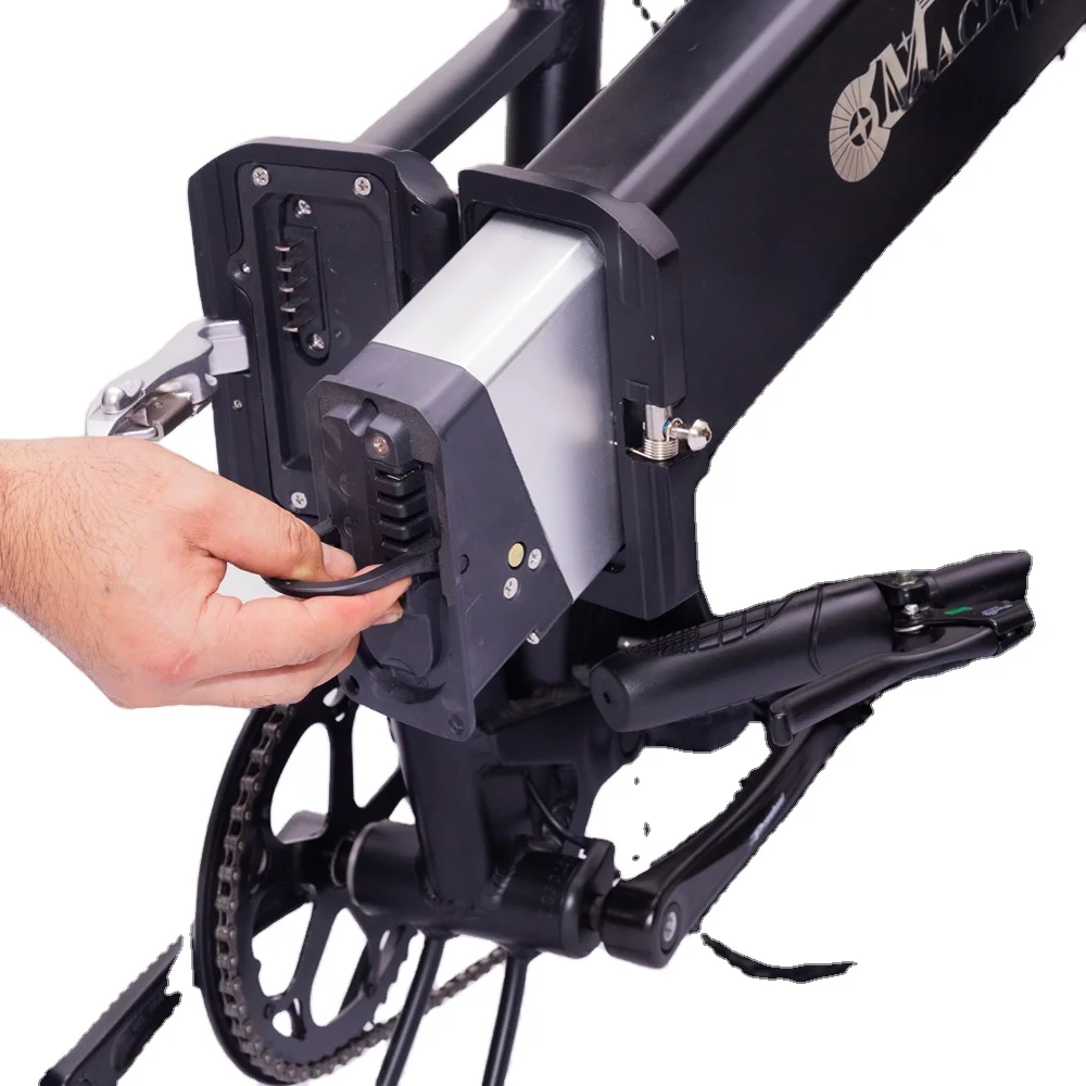 

Electric multipurpose bicycle 15Ah hidden battery electric bike RX20 folding e bike, Black