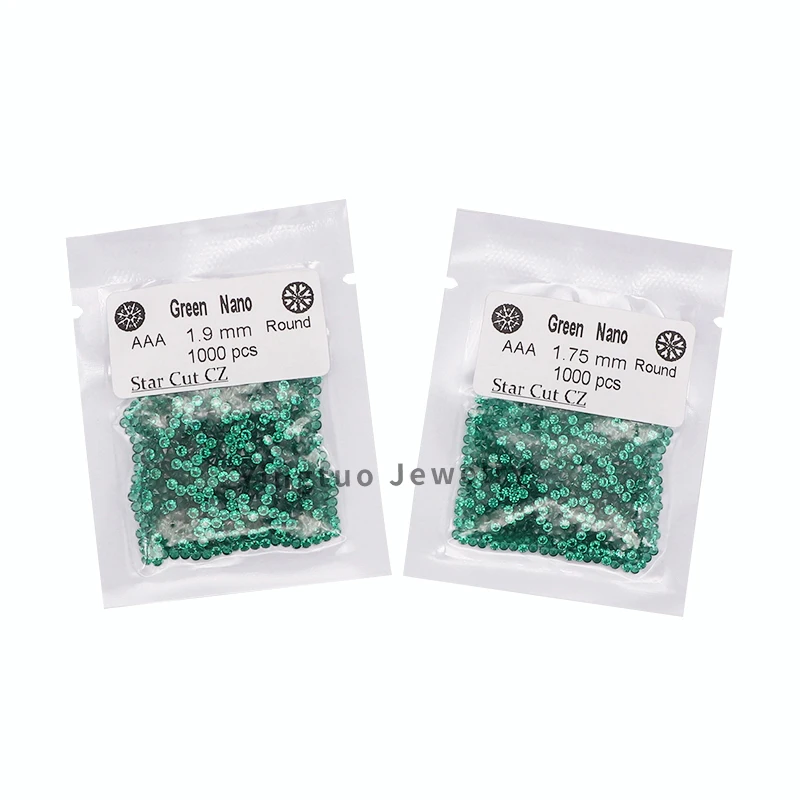 

YT Synthetic Green Nano gemstones Nano Stone for Jewelry Making