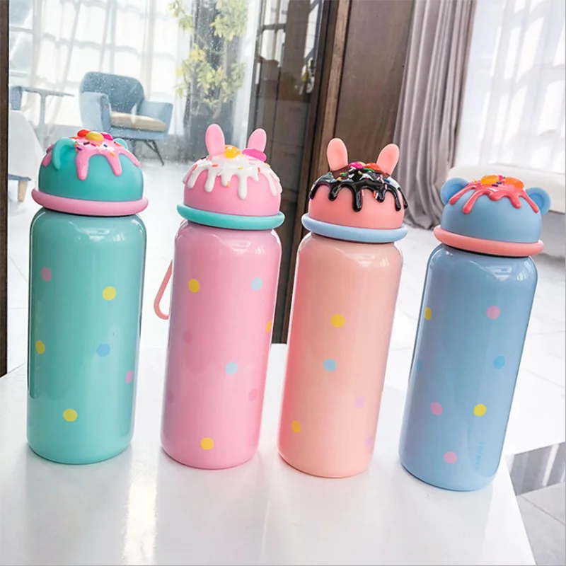 

UCHOME Double wall thermal thermos bottle cake lid stainless steel vacuum flask, Many colors can be choosed