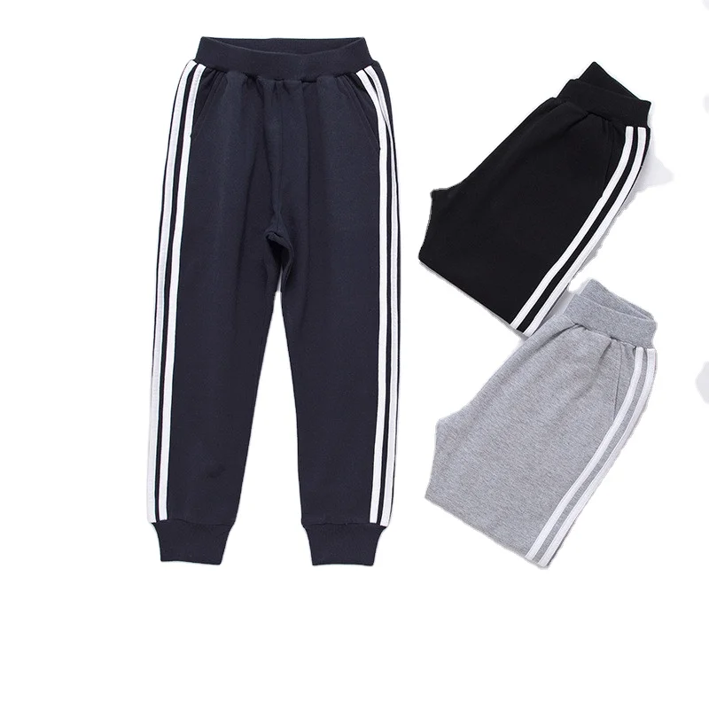 

Boys' and girls' spring sports pants, Grey, black, light green, navy