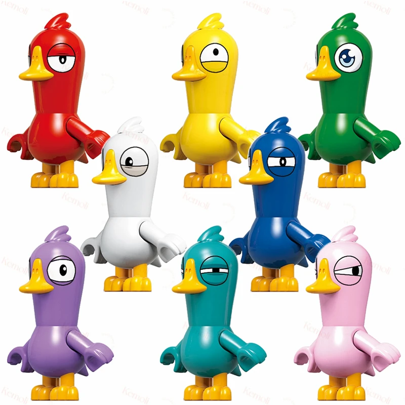 

RZL0006 Famous Trendy Game Goose and Duck Mini Action Figure Building Block Set Children Collect Plastic Toy Juguete