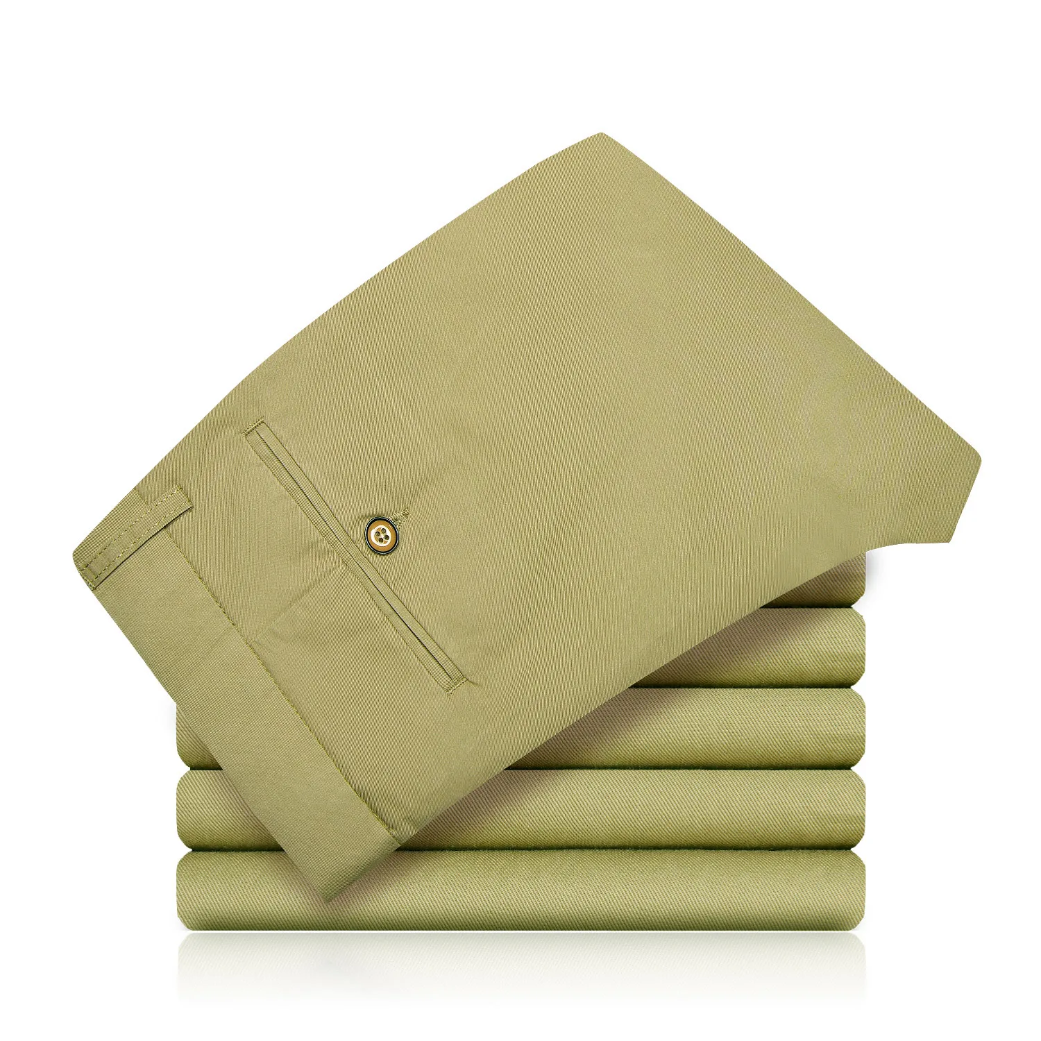 

New fashion trousers khaki men's workwear cropped trousers
