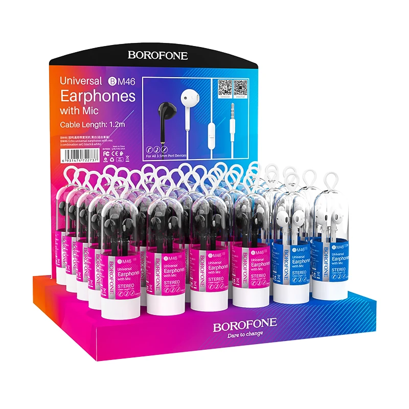 

BOROFONE BM46 Combination Set Echo 3.5mm Universal Earphones With Mic